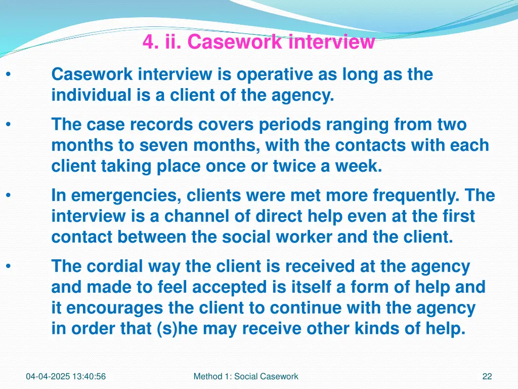 4 ii casework interview 9