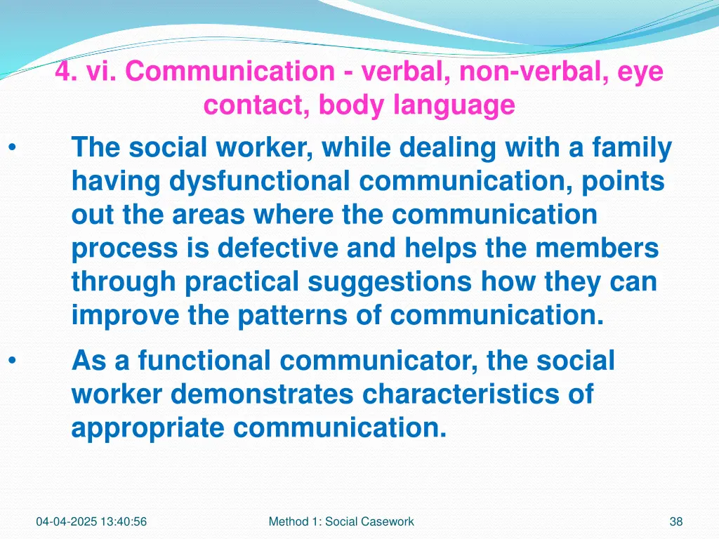 4 vi communication verbal non verbal eye contact 2