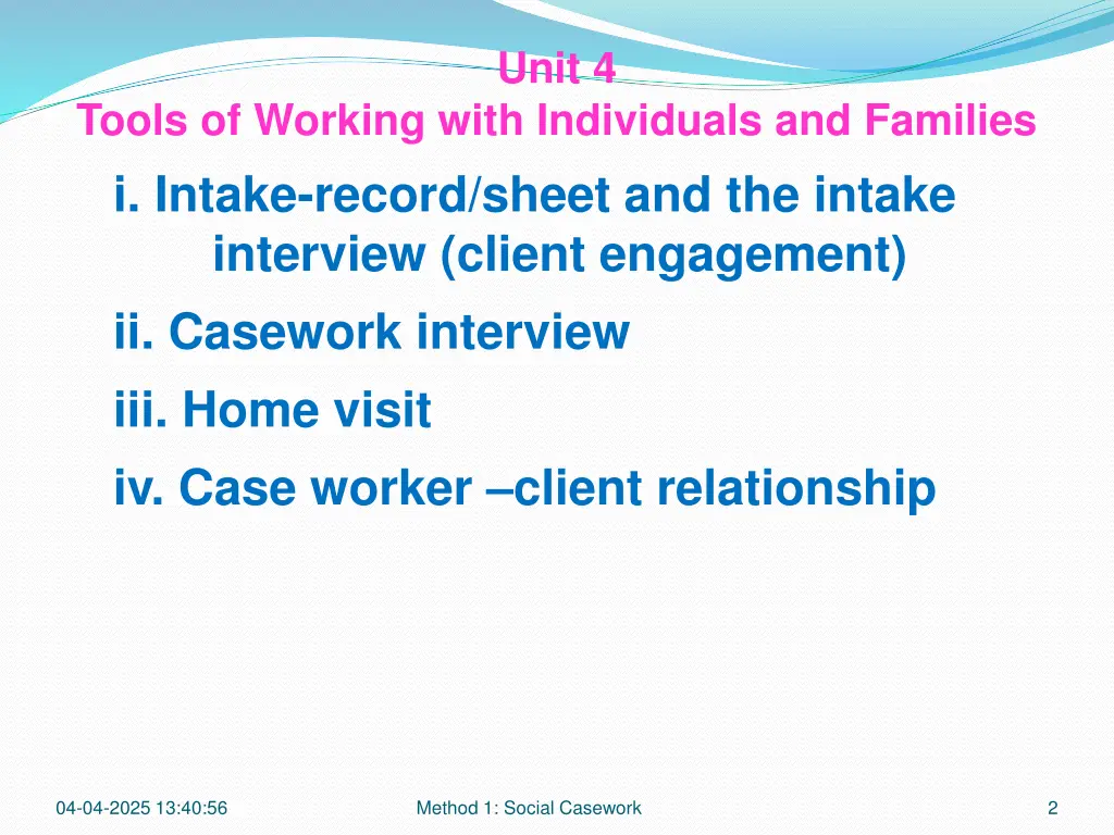 unit 4