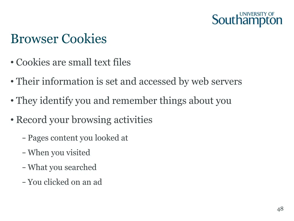 browser cookies
