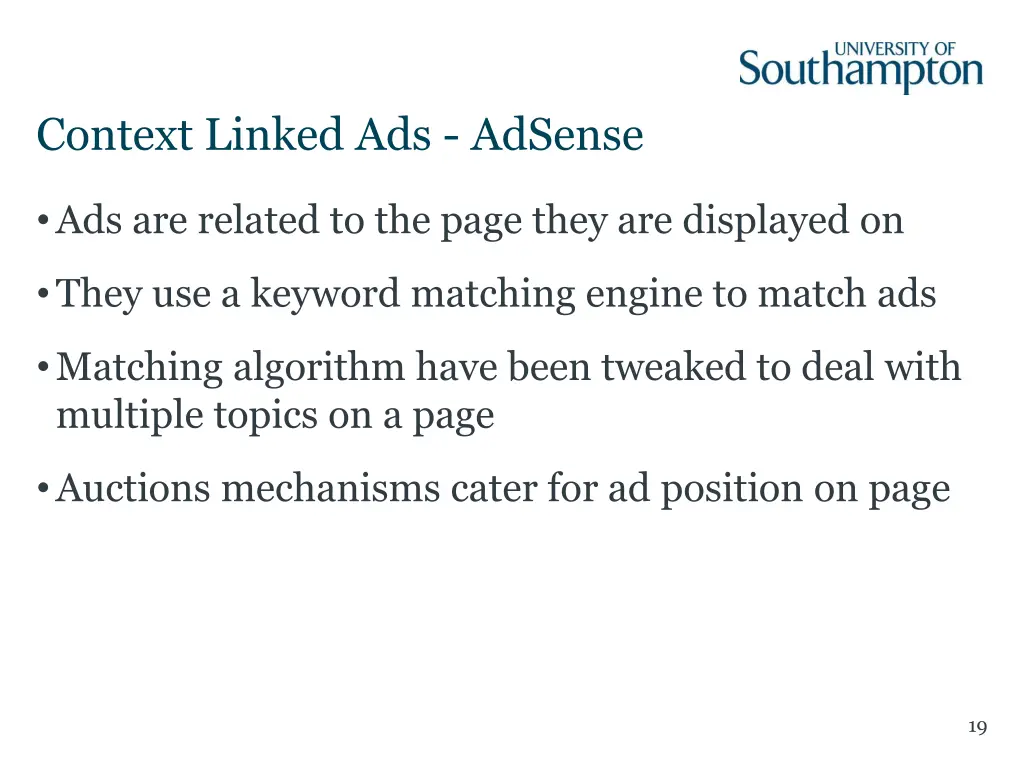 context linked ads adsense