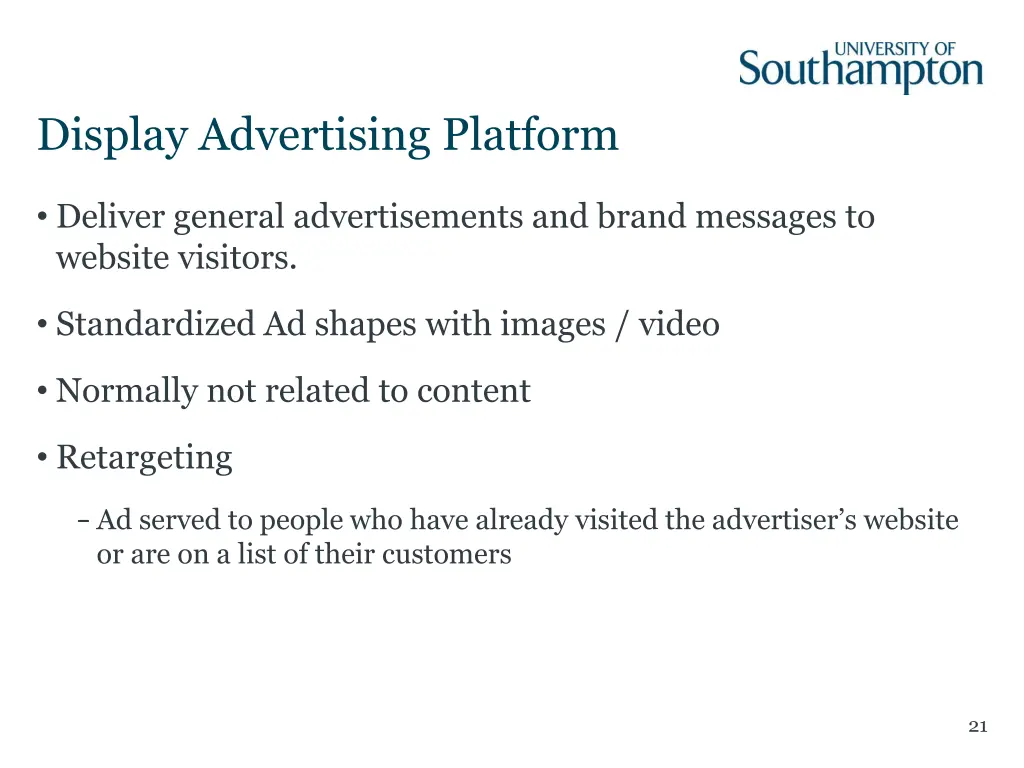 display advertising platform