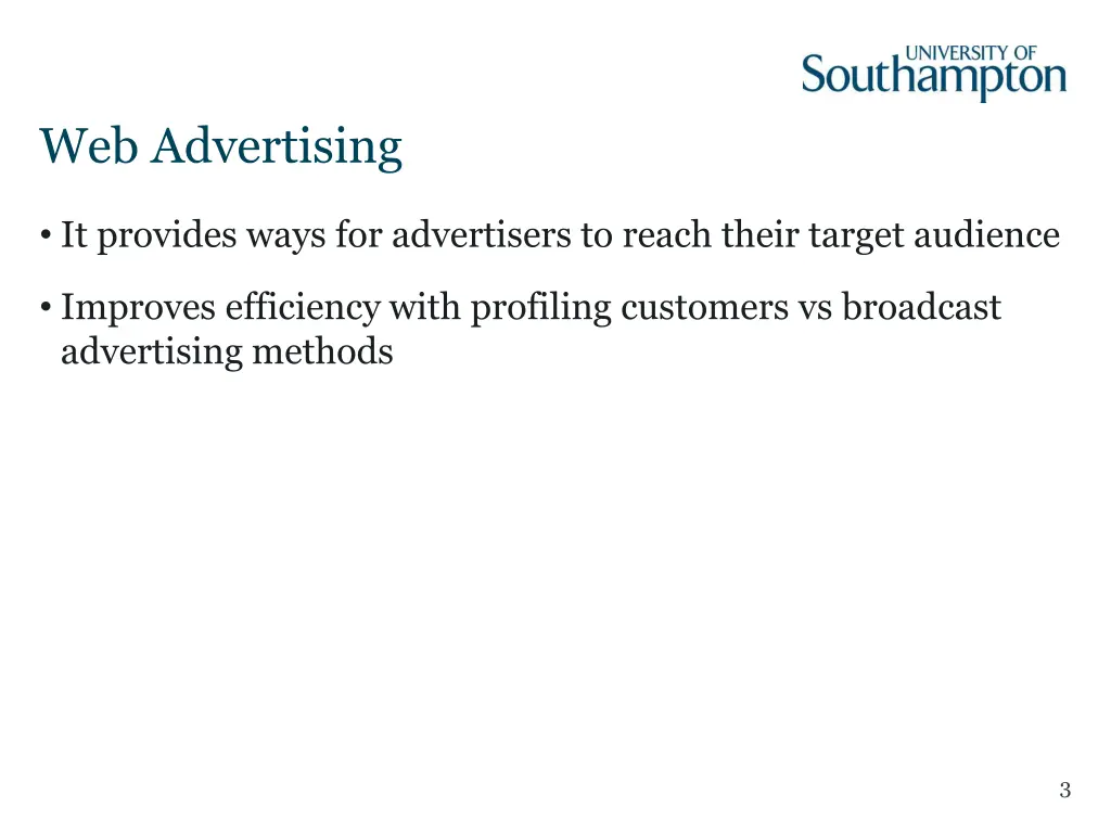 web advertising