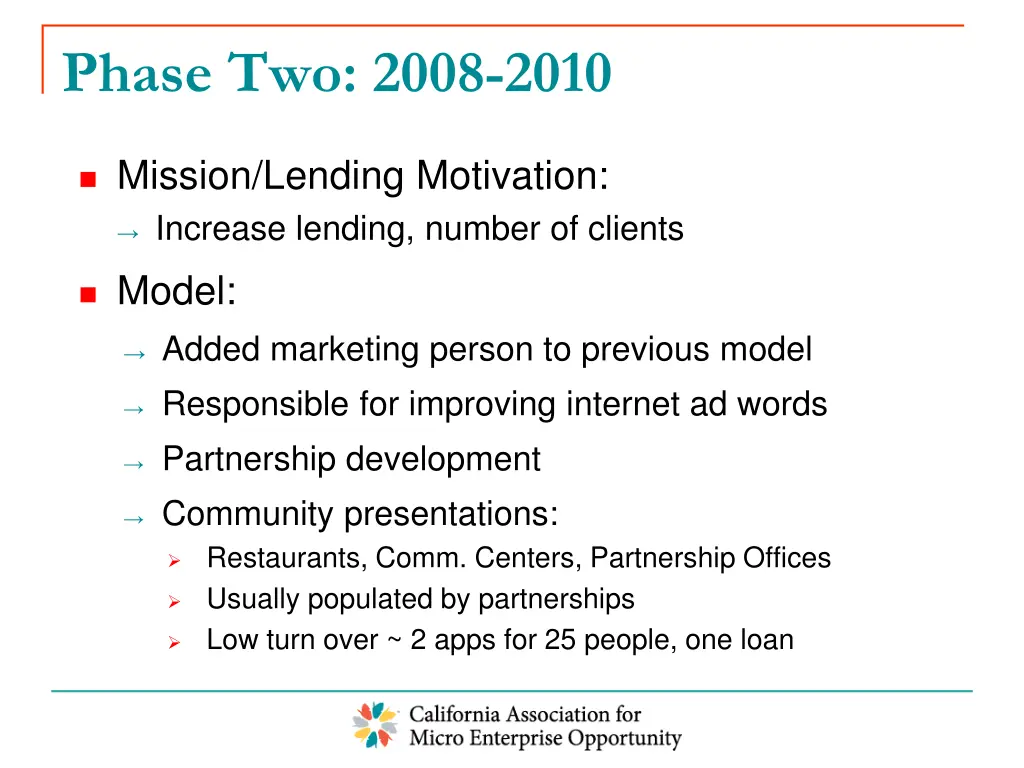 phase two 2008 2010