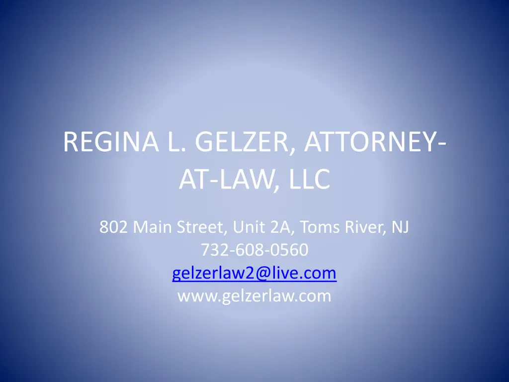 regina l gelzer attorney at law llc