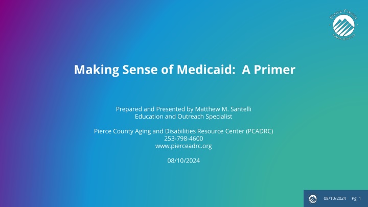 making sense of medicaid a primer