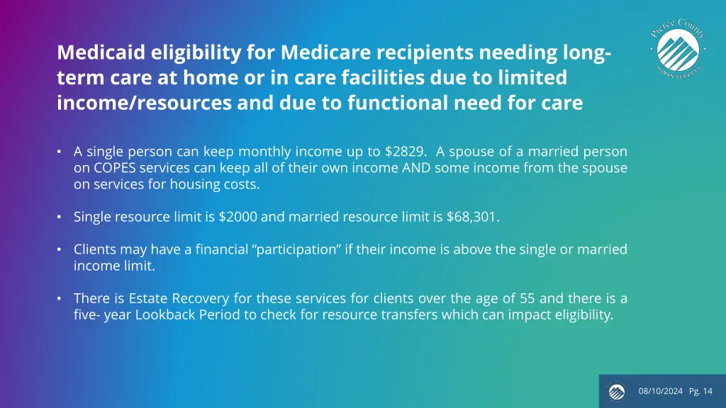 medicaid eligibility for medicare recipients 2