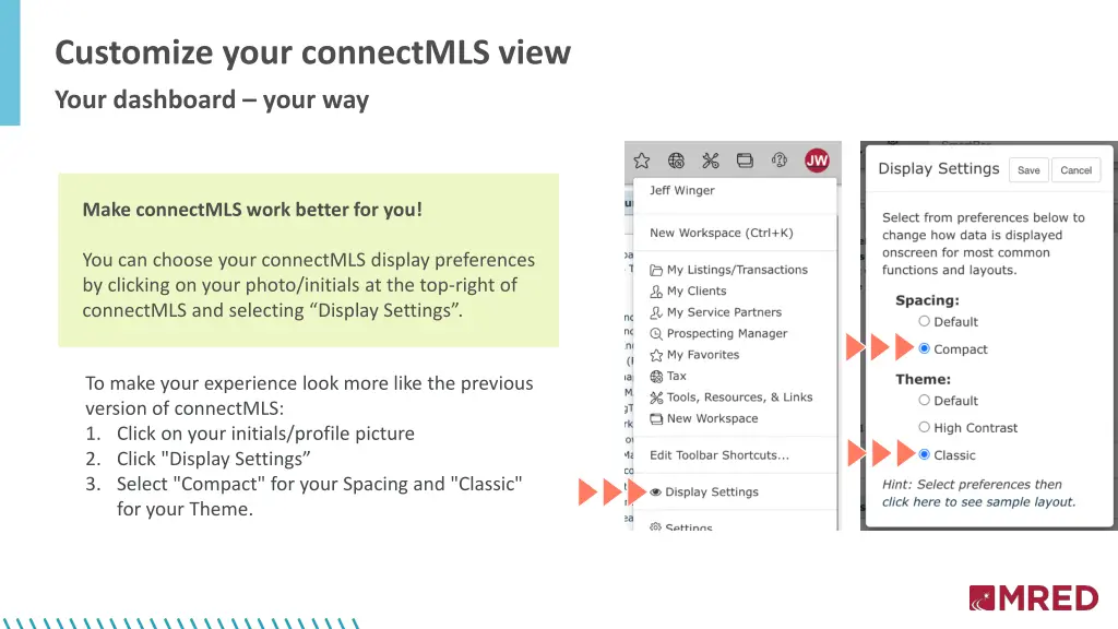 customize your connectmls view