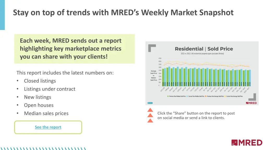 stay on top of trends with mred s weekly market