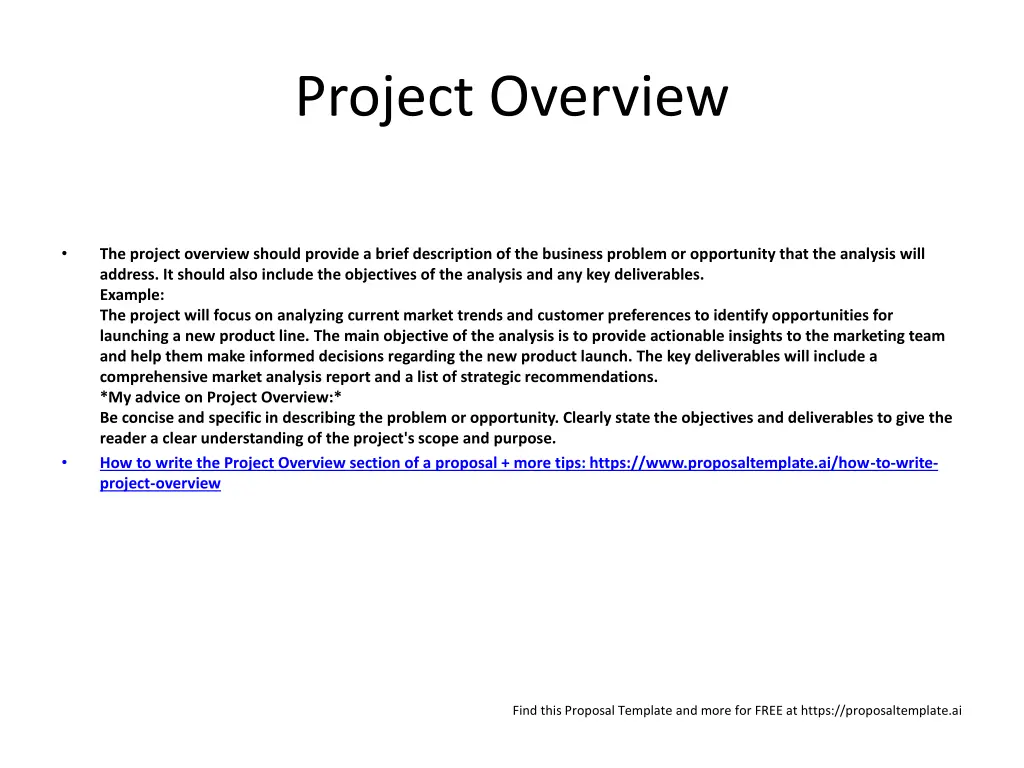project overview