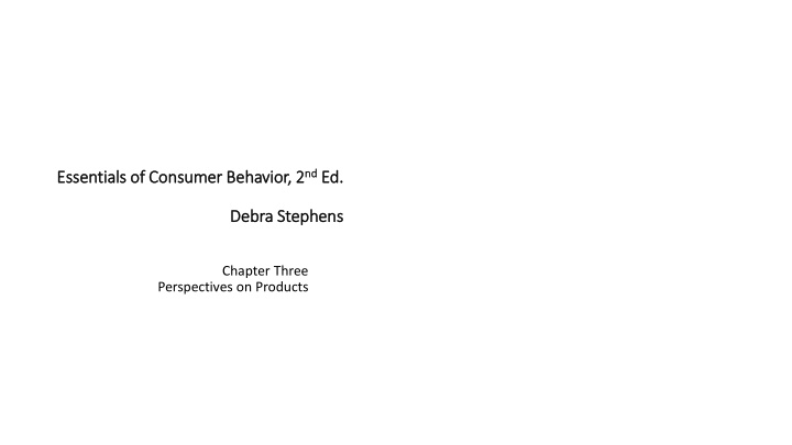 essentials of consumer behavior 2 essentials