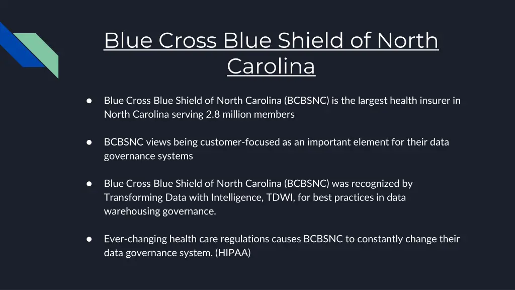 blue cross blue shield of north carolina
