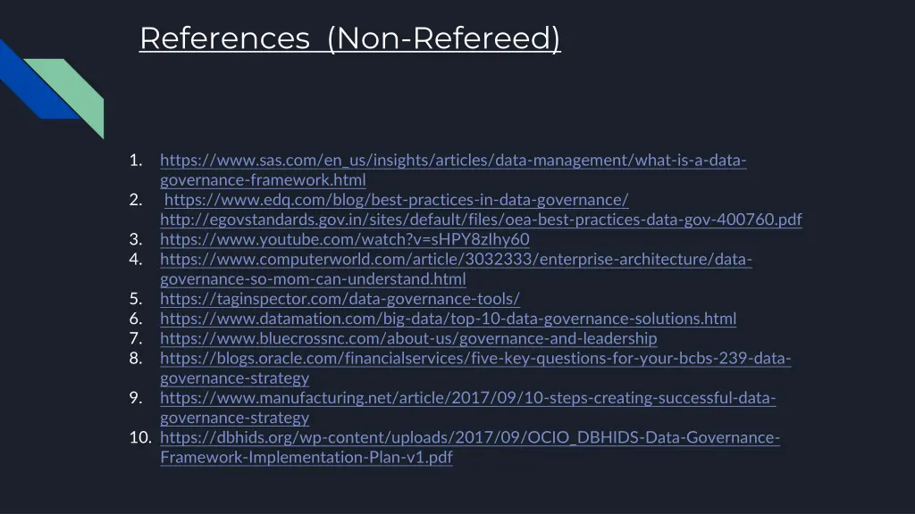references non refereed