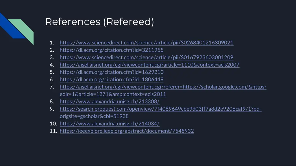 references refereed