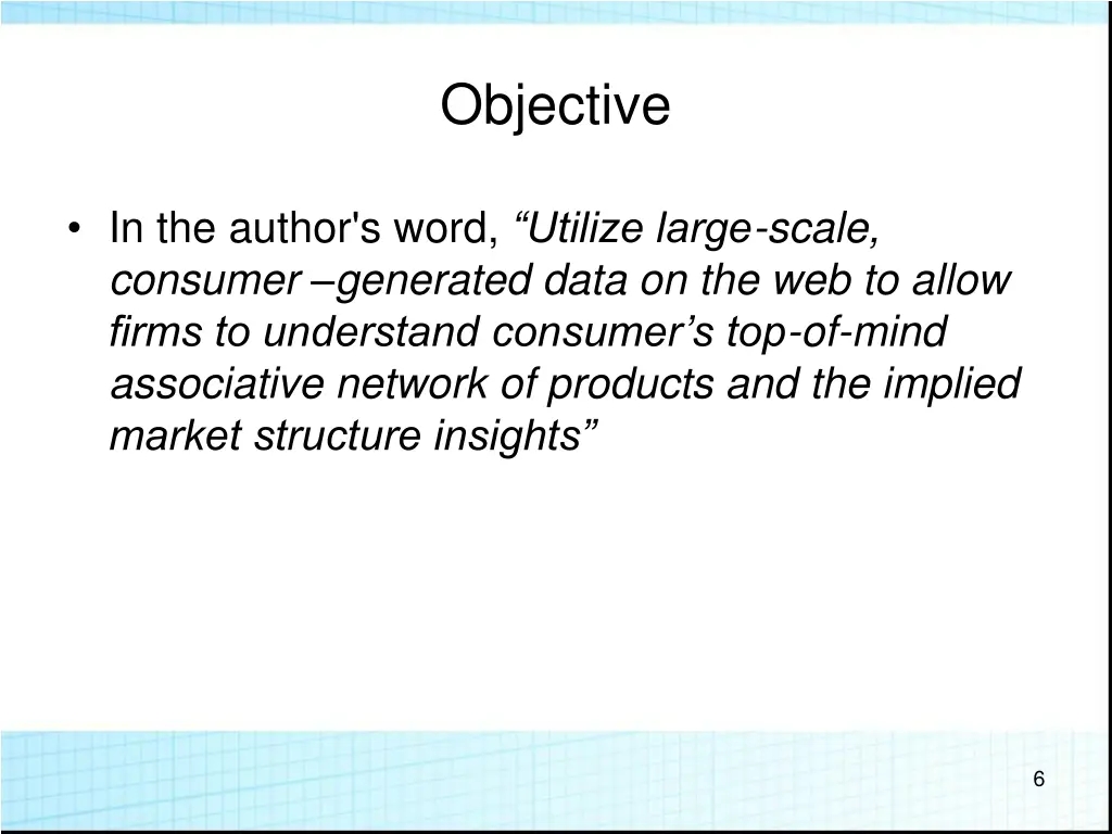 objective
