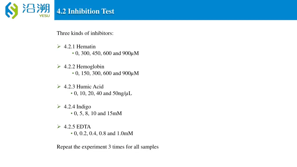 4 2 inhibition test
