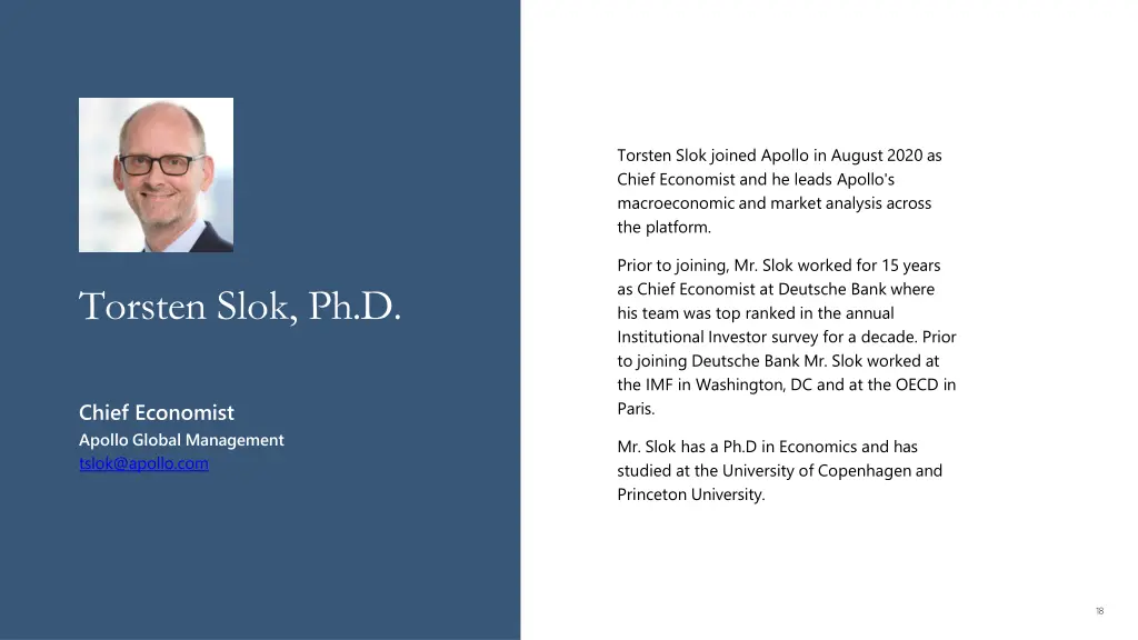 torsten slok joined apollo in august 2020