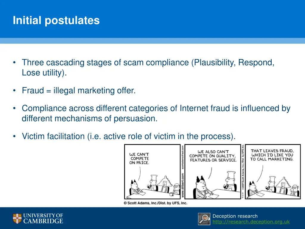 initial postulates