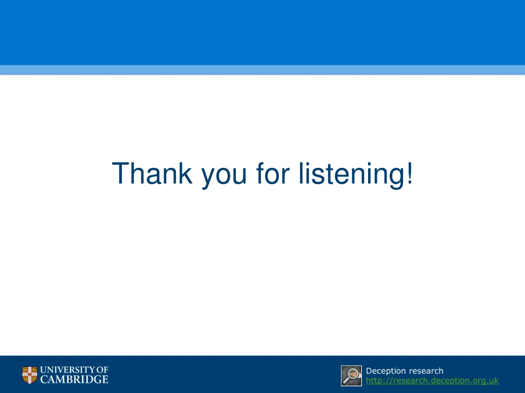 thank you for listening