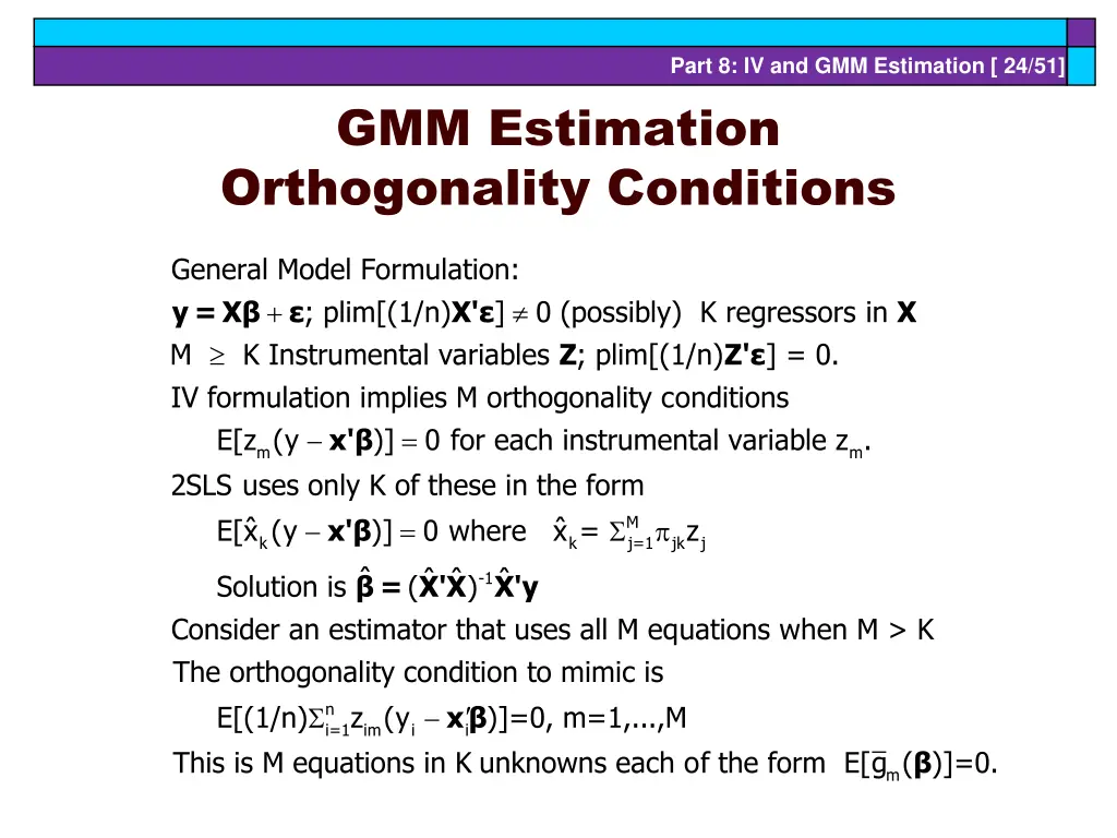 part 8 iv and gmm estimation 24 51