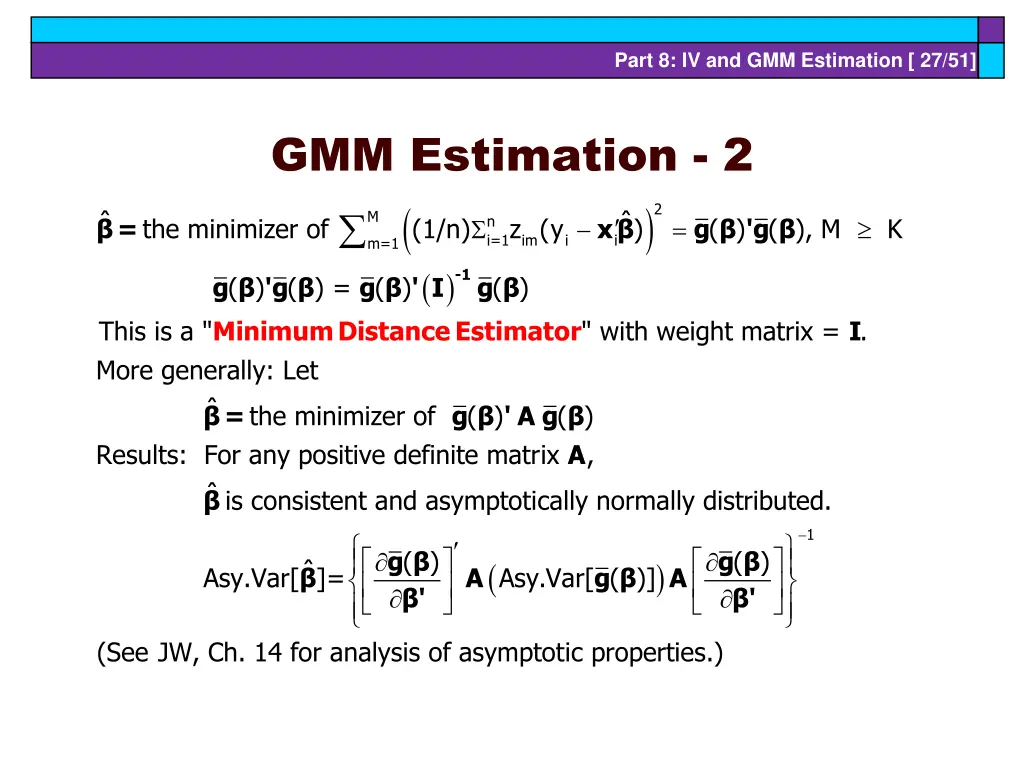 part 8 iv and gmm estimation 27 51