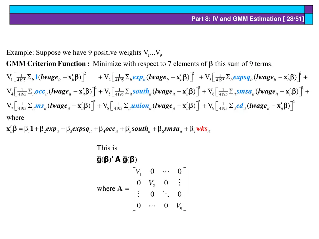 part 8 iv and gmm estimation 28 51