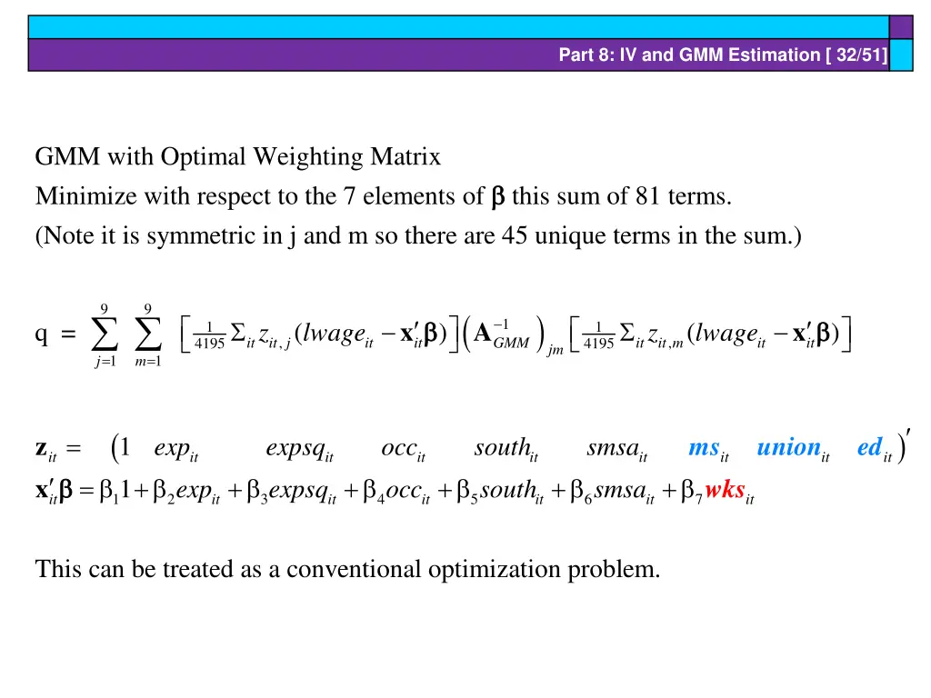 part 8 iv and gmm estimation 32 51