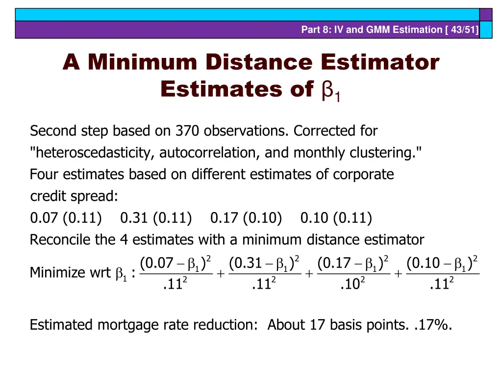 part 8 iv and gmm estimation 43 51