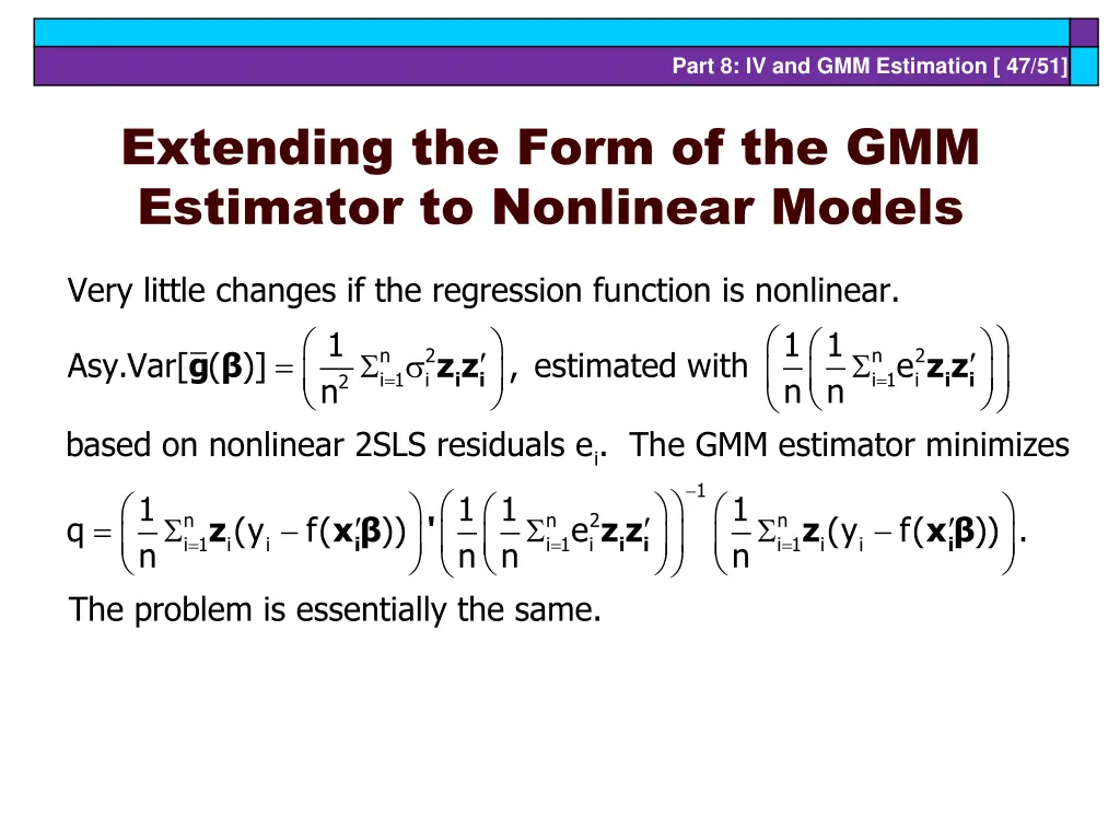 part 8 iv and gmm estimation 47 51
