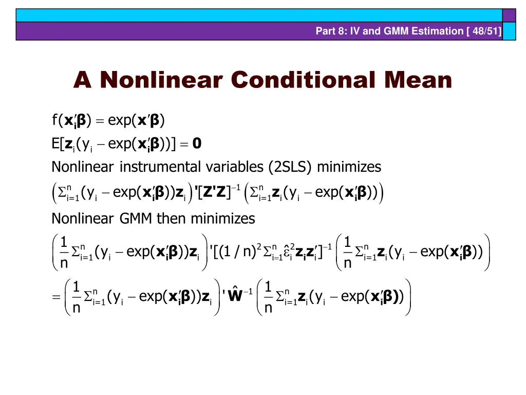 part 8 iv and gmm estimation 48 51