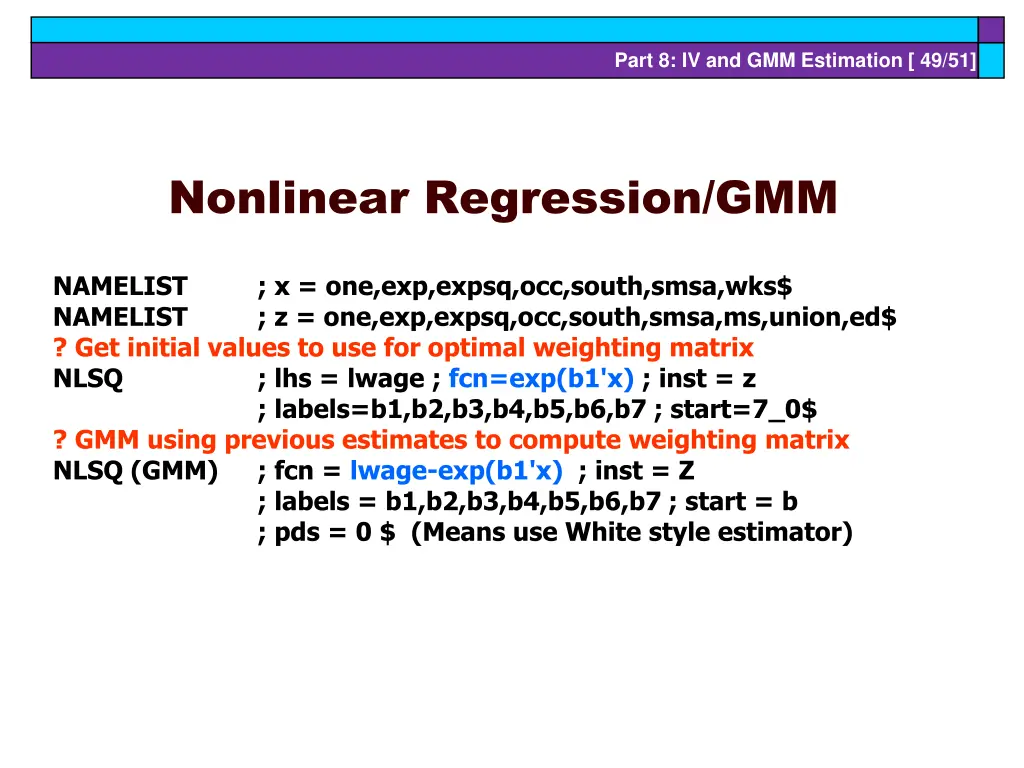 part 8 iv and gmm estimation 49 51