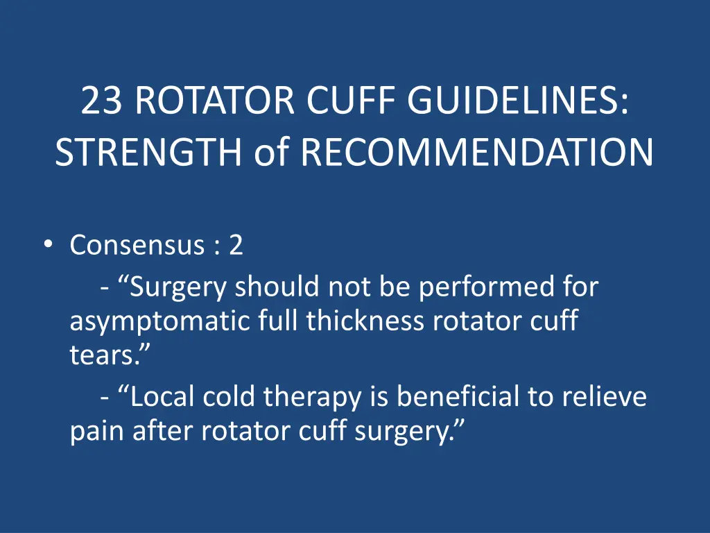 23 rotator cuff guidelines strength