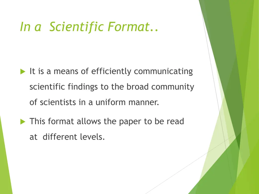 in a scientific format