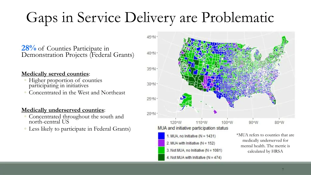 gaps in service delivery are problematic