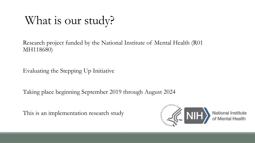 what is our study