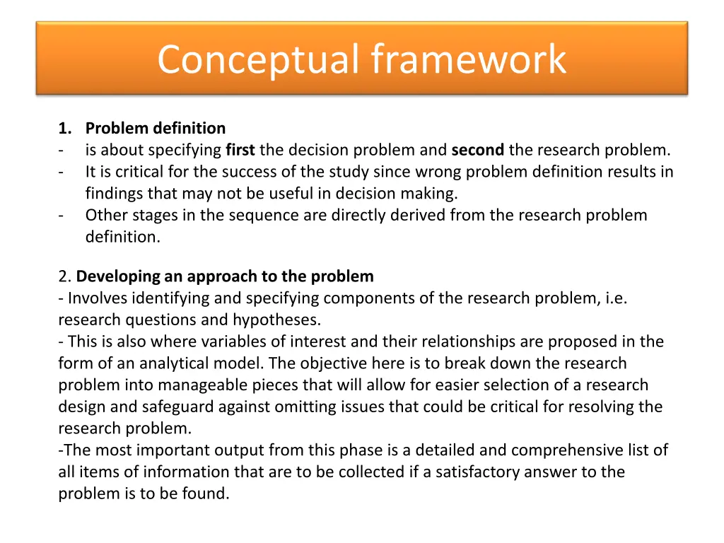 conceptual framework