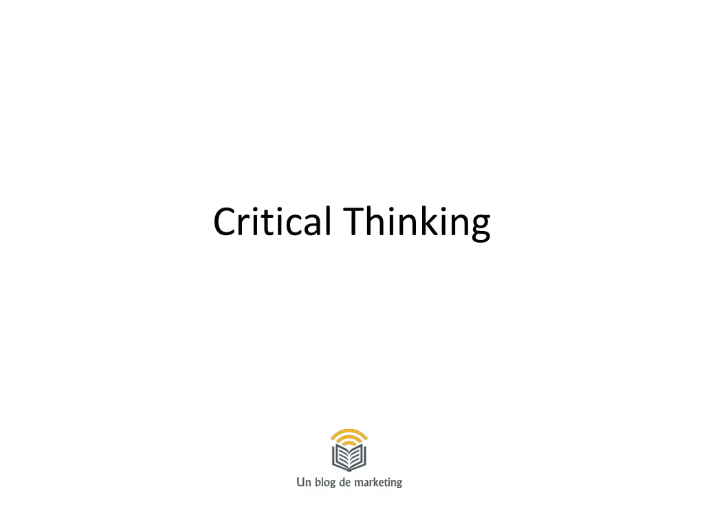 critical thinking