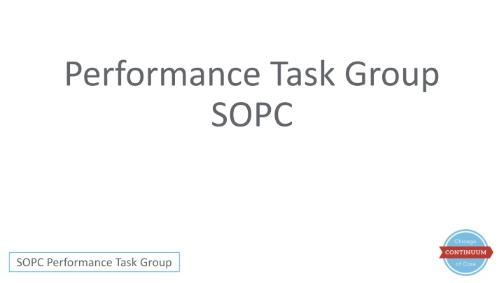 performance task group sopc