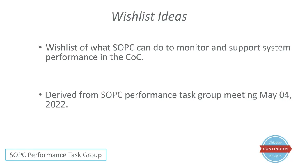 wishlist ideas
