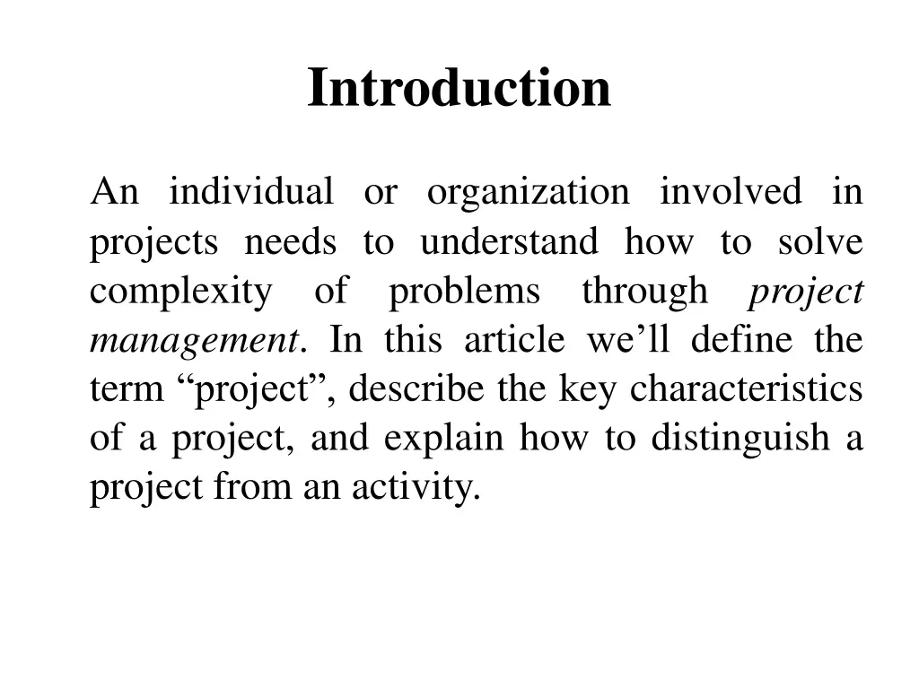 introduction