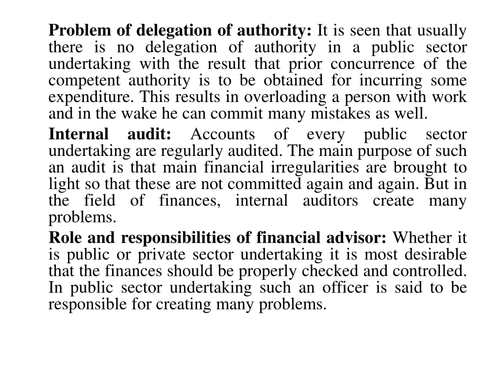 problem of delegation of authority it is seen