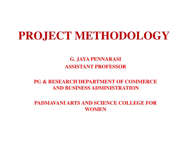 project methodology