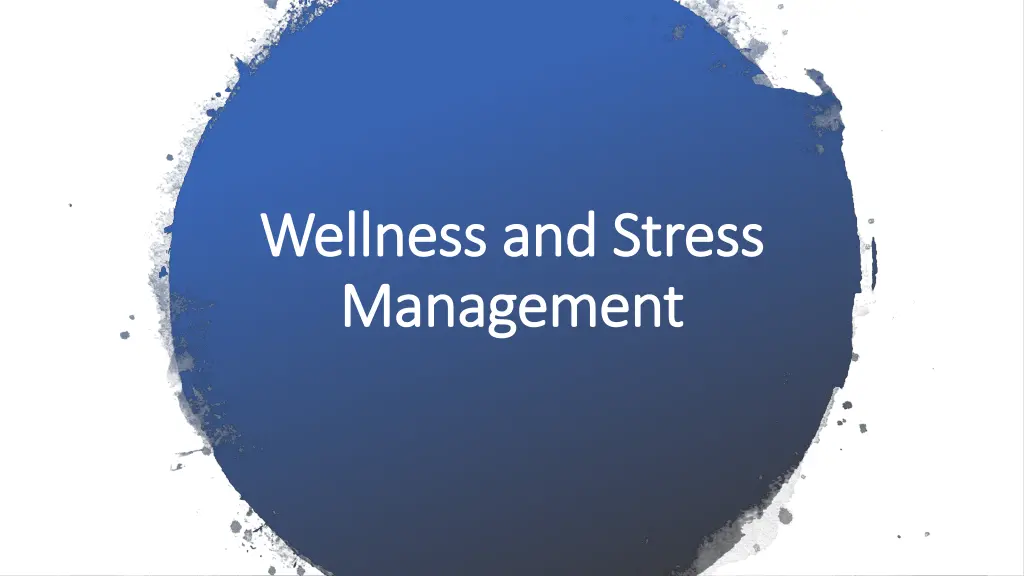 wellness and stress wellness and stress