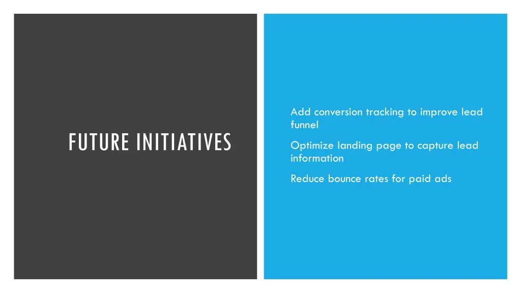 add conversion tracking to improve lead funnel