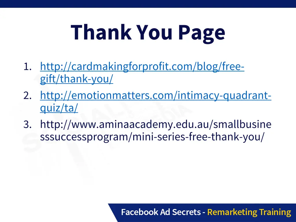 thank you page