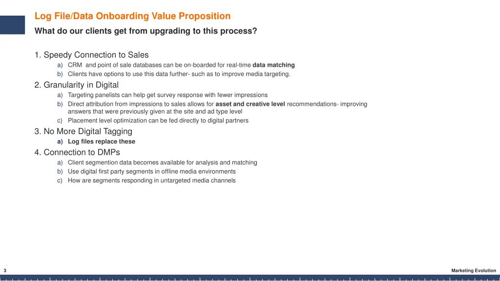 log file data onboarding value proposition