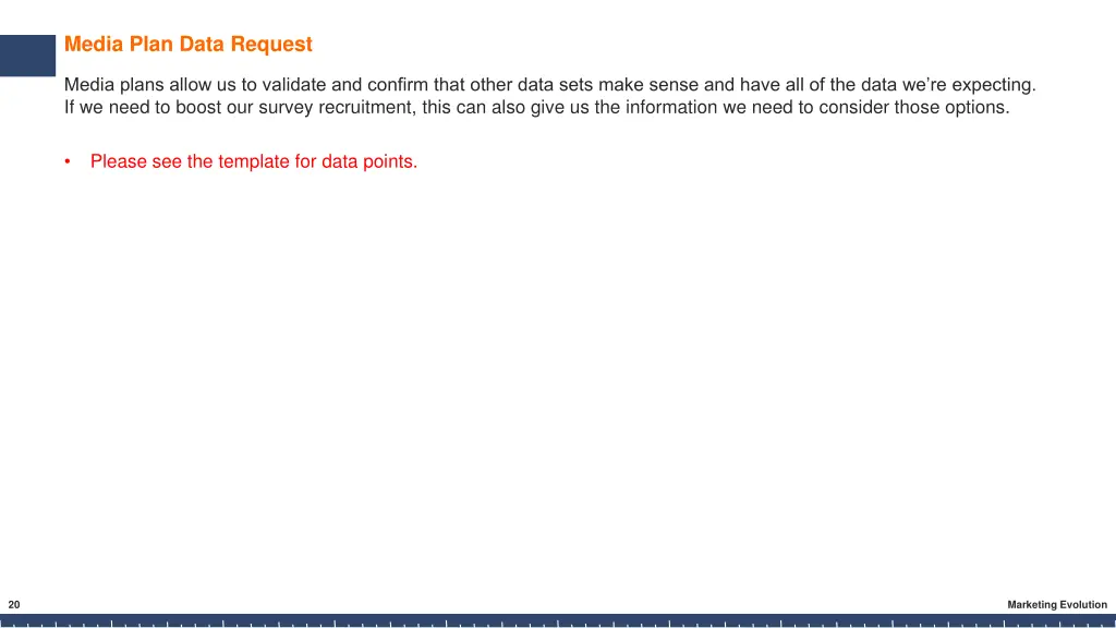 media plan data request