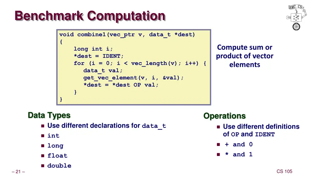 benchmark computation