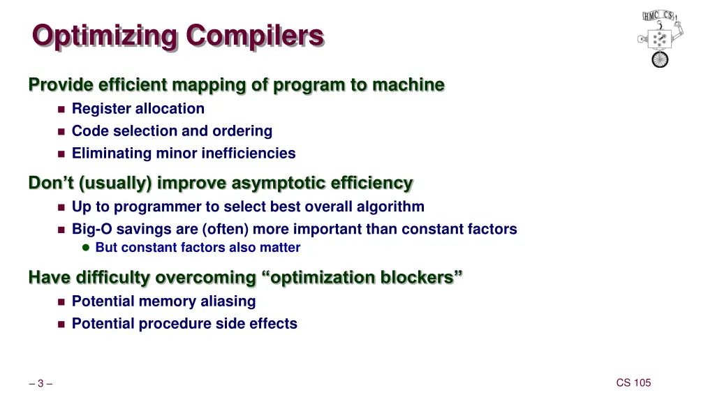 optimizing compilers