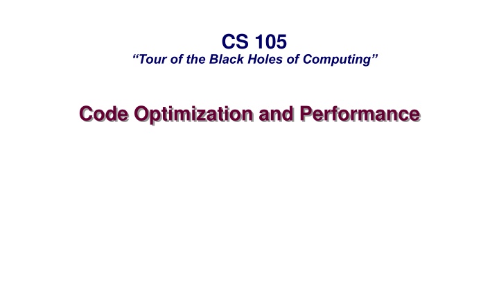 cs 105